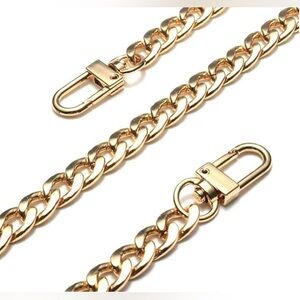 High Quality Bag Chain Strap Handle Women's Shoulder 
Gold
